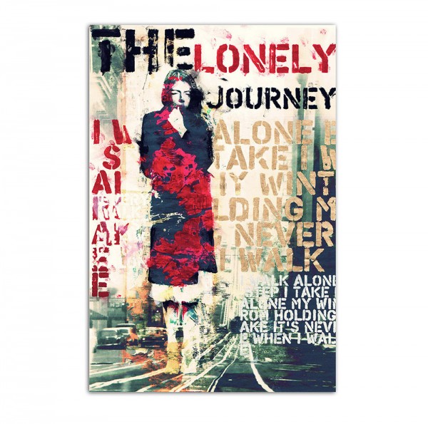 The lonely journey, Art-Poster, 61x91cm