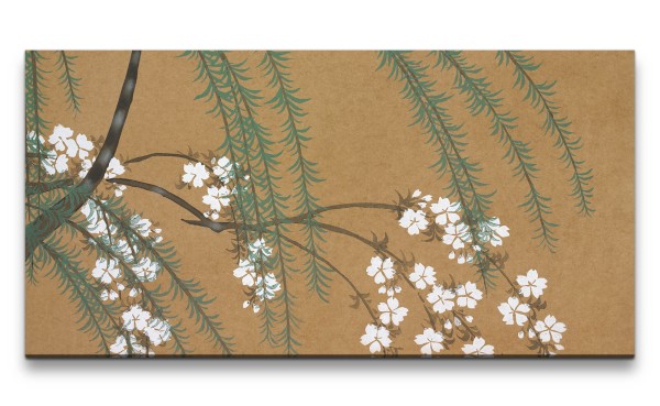 Remaster 120x60cm Kamisaka Sekka traditionelle japanische Kunst Baumblüten Frühling