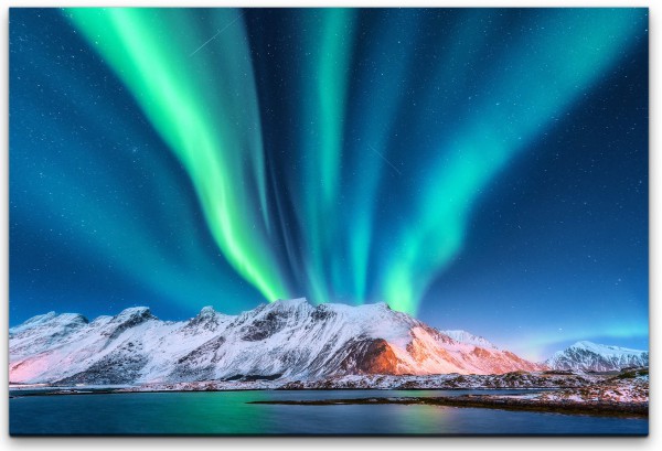 Island Polarlichter Wandbild in verschiedenen Größen