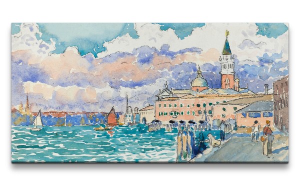 Remaster 120x60cm Henri Edmond Cross weltberühmtes Wandbild Impressionismus Farbenfroh Venedig