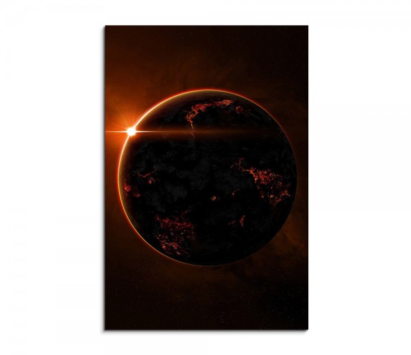 Firey Planet Fantasy Art 90x60cm