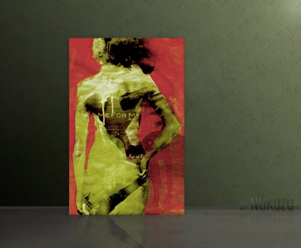 DON`T LOVE ME FOR MY BODY 80x120cm