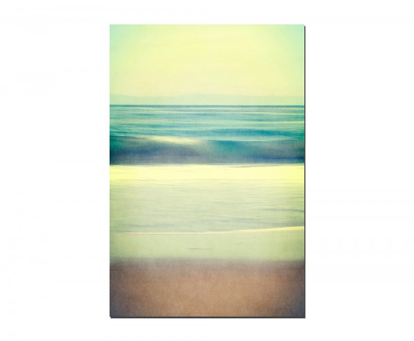 120x80cm Strand Meer Wellen Farben abstrakt