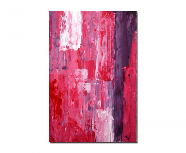 120x80cm Malerei abstrakt pink Kunstwerk