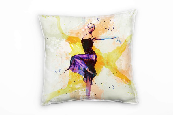 Ballett IV Deko Kissen Bezug 40x40cm für Couch Sofa Lounge Zierkissen