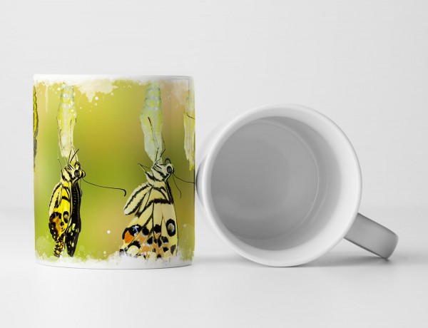 Tasse Geschenk Tierfotografie – Schlüpfende Schmetterlinge
