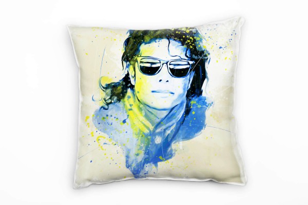 Michael Jackson II Deko Kissen Bezug 40x40cm für Couch Sofa Lounge Zierkissen