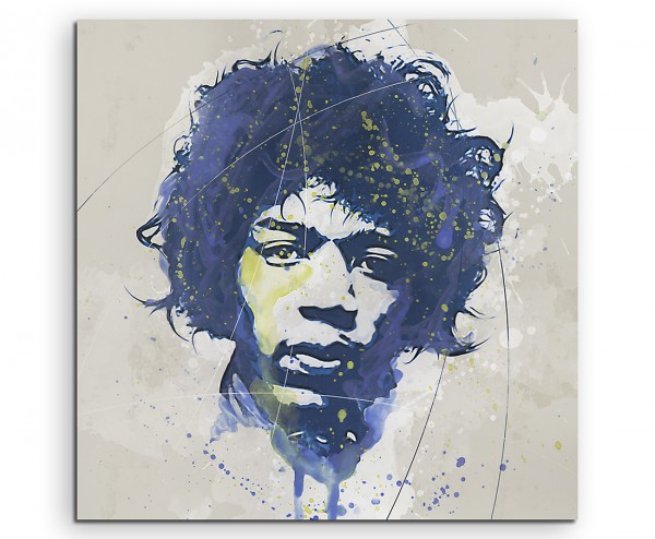 Jimi Hendrix I Aqua 60x60cm Aqua Art Wandbild