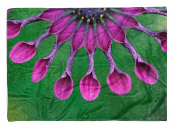 Handtuch Strandhandtuch Saunatuch Kuscheldecke mit Fotomotiv Exotische Blume Bl