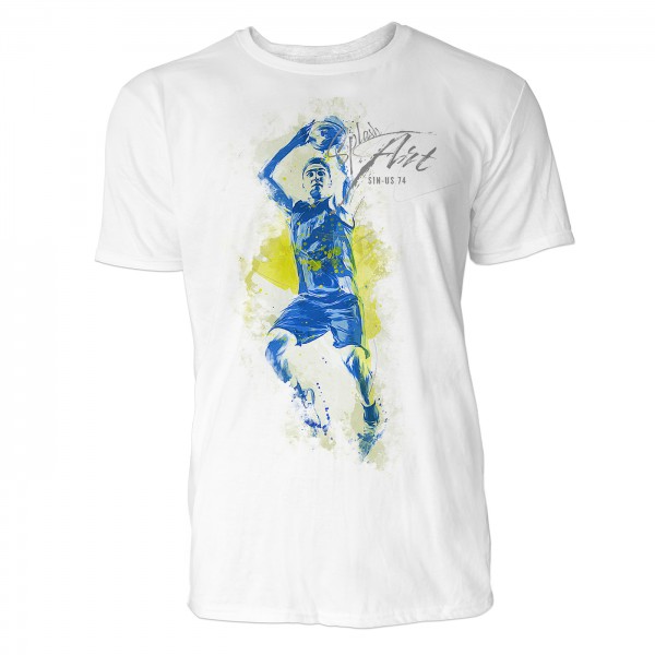 Basketball Korbleger Sinus Art ® T-Shirt Crewneck Tee with Frontartwork