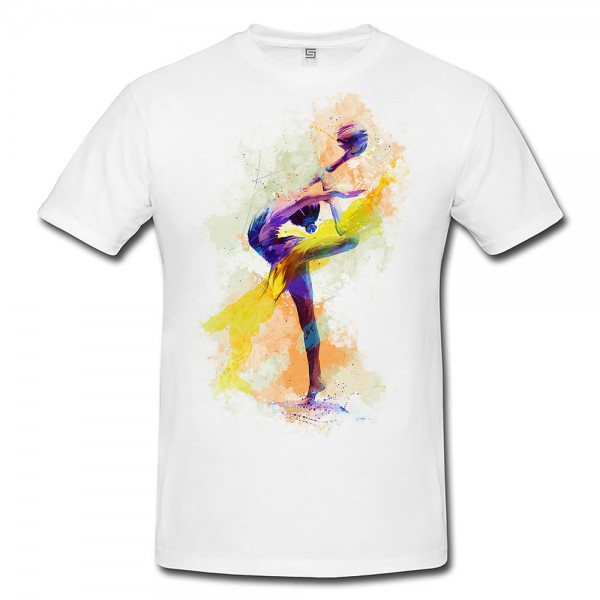 Turnen Ball Herren und Damen T-Shirt Sport Motiv aus Paul Sinus Aquarell