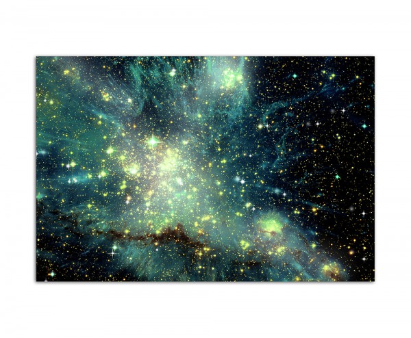 120x80cm Sterne Planeten Weltall Galaxie