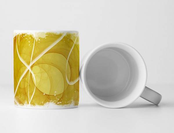 Tasse Geschenk Zitronengelbe Grundierung