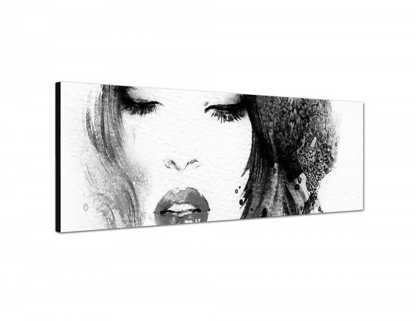 150x50cm Handmalerei Mädchen Frau Gesicht