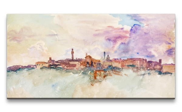 Remaster 120x60cm John Singer weltberühmtes Gemälde zeitlose Kunst abstrakte Stadt