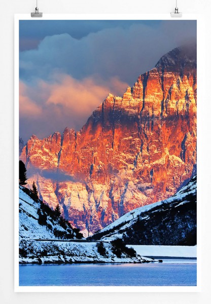 Landschaftsfotografie 60x90cm Poster Monte Civetta in den Dolomiten Italien