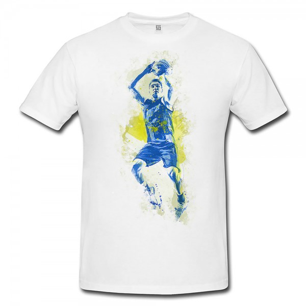 Basketball V Premium Herren und Damen T-Shirt Motiv aus Paul Sinus Aquarell