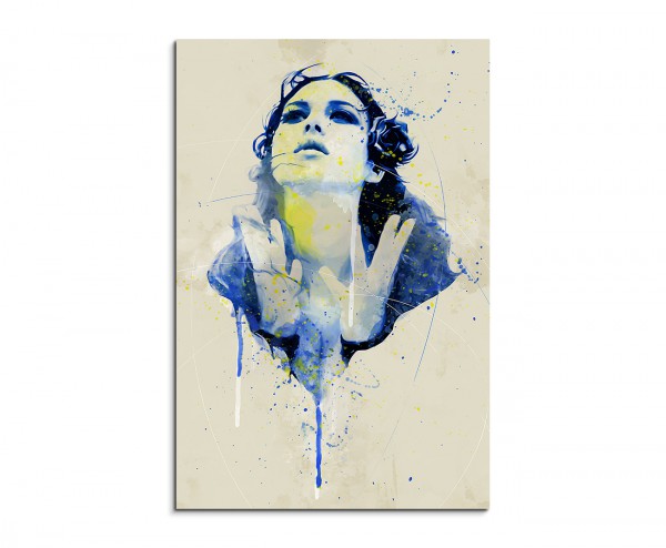 Monica Bellucci VII Aqua 90x60cm Wandbild Aquarell Art