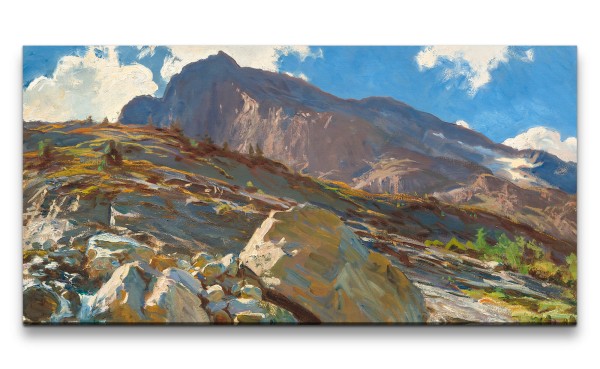 Remaster 120x60cm John Singer Sargent weltberühmtes Gemälde zeitlose Kunst Simplon Pass Alpen