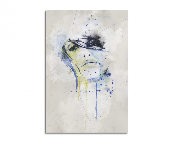 Penelope Cruz Splash 90x60cm Kunstbild als Aquarell auf Leinwand