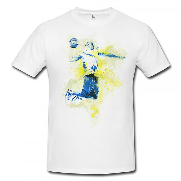 Basketball IV Premium Herren und Damen T-Shirt Motiv aus Paul Sinus Aquarell