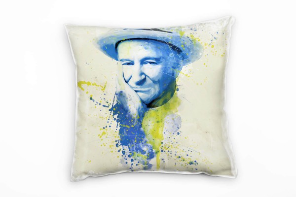 Robin Williams I Deko Kissen Bezug 40x40cm für Couch Sofa Lounge Zierkissen
