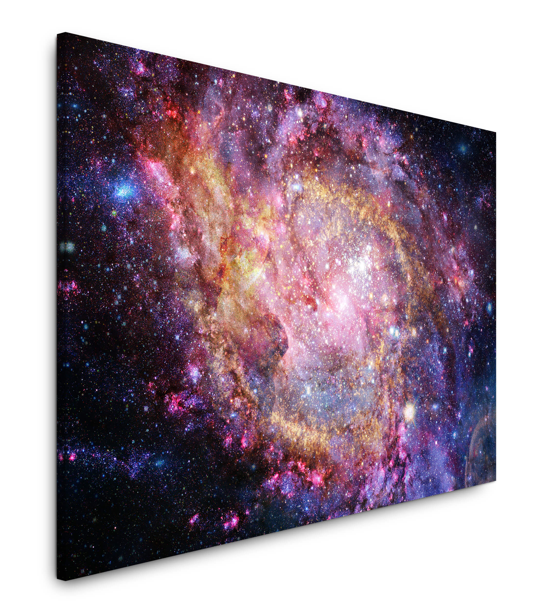 Sterne Weltall 3 Bilder auf Leinwand Wandbild Edel Poster Bild 