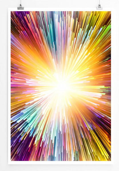 Bunte Farbexplosion 60x90cm Poster Ebay