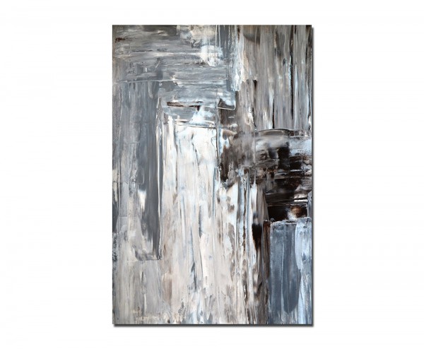 120x80cm Kunst abstrakt Malerei braun/grau