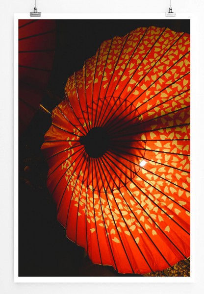 60x90cm Poster Künstlerische Fotografie  Asiatische Sonnenschirme