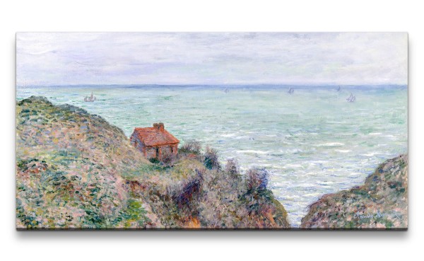 Remaster 120x60cm Claude Monet Impressionismus weltberühmtes Wandbild Cabin of the Customs Watch