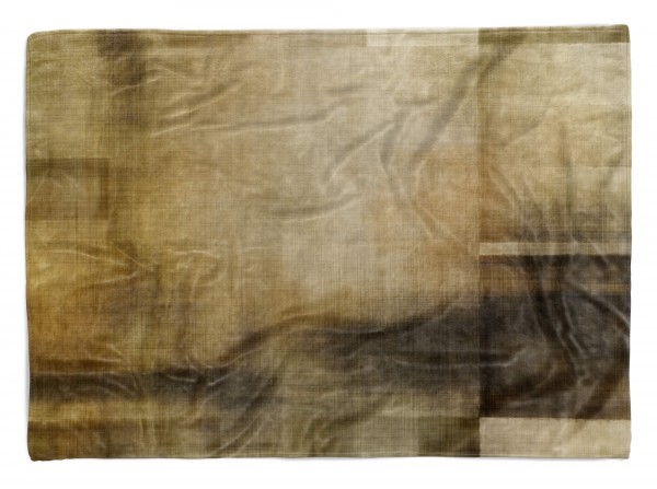 Handtuch Strandhandtuch Saunatuch Kuscheldecke mit Fotomotiv Braun Struktur Abstrakt