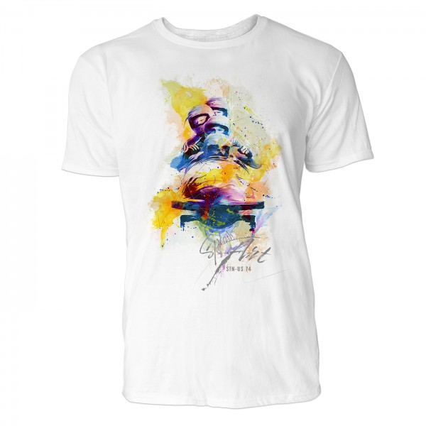 Bobteam Sinus Art ® T-Shirt Crewneck Tee with Frontartwork