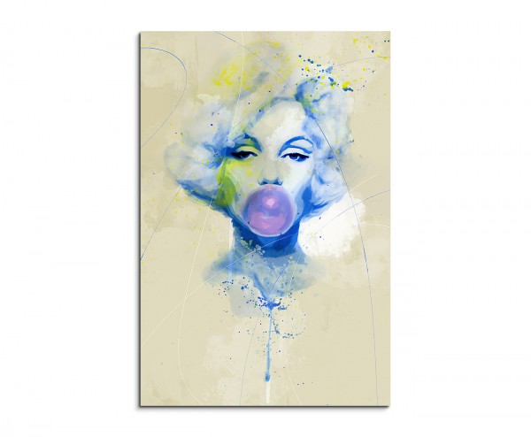 Marilyn Monroe VII Aqua 90x60cm Wandbild Aquarell Art