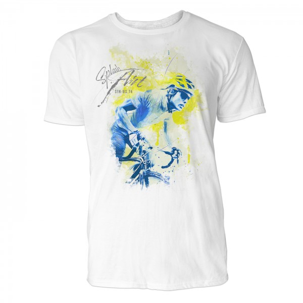 Radler Porträt Sinus Art ® T-Shirt Crewneck Tee with Frontartwork