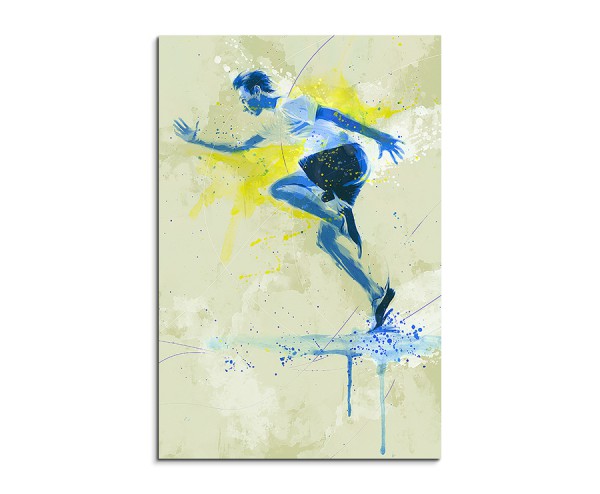 Running I 90x60cm SPORTBILDER Paul Sinus Art Splash Art Wandbild Aquarell Art